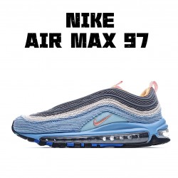 Nike Air Max 97 Black Blue Running Shoes CQ7512 462 Unisex 