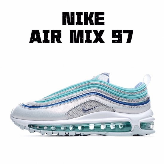 Nike Air Max 97 Blue Silver Running Shoes CT1965 400 Womens 