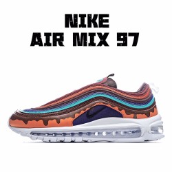 Nike Air Max 97 Orange Brown Running Shoes 921826 101 Unisex 