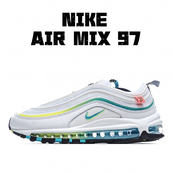 Nike Air Max 97 White Blue CZ5607 100 Unisex Running Shoes 