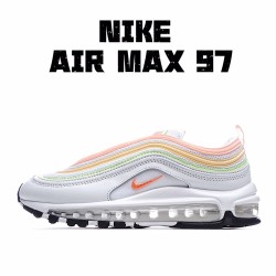 Nike Air Max 97 White Orange Running Shoes CZ6087 100 Womens 