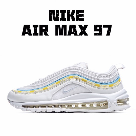 Nike Air Max 97 White Yellow Running Shoes AJ1986 007 Unisex 