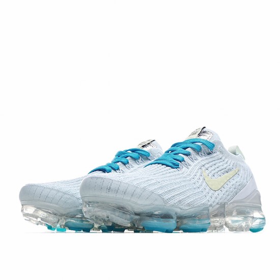 Nike Air VaporMax Flyknit 3 Grey Blue Yellow AJ6900-800 Unisex Running Shoes