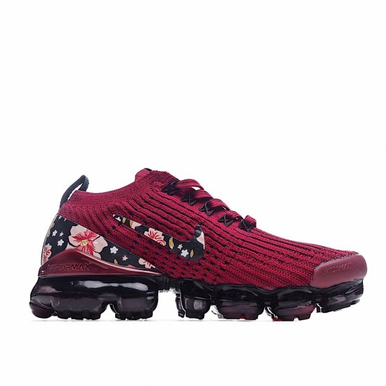 Nike Air VaporMax Flyknit 3 Red Black CT1274-600 Womens Running Shoes