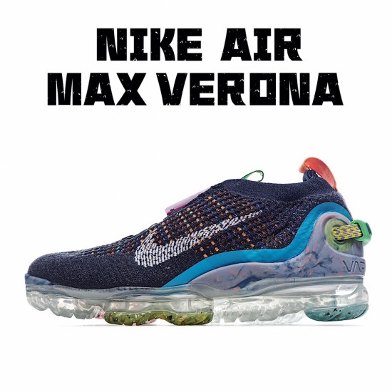 Nike Air VaporMax 2020 Flyknit Deep Royal Blue Multi-Color CJ6741-400 Unisex Running Shoes