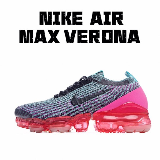 Nike Air VaporMax Flyknit 3 Black Grey Red AJ6910-005 Unisex Running Shoes