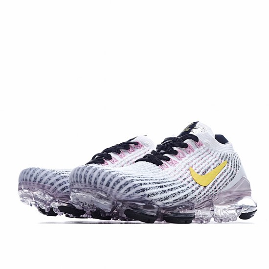 Nike Air VaporMax 2019 White Yellow Running Shoes AJ6900 103 Unisex 