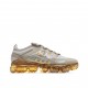 Nike Air VaporMax Flyknit 2019 Womens AR6631 101 Gold Gray Running Shoes 