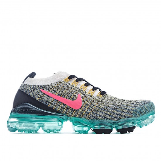 Nike Air VaporMax Flyknit 3.0 Pink Gray Blue Running Shoes AJ6900 104 Unisex 