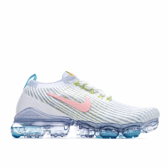 Nike Air VaporMax Flyknit 3.0 White Pink Blue Running Shoes AJ6900 003 Unisex 