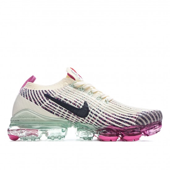 Nike Air VaporMax Flyknit 3.0 Womens Running Shoes AJ6910 201 Beige Purple Running Shoes 