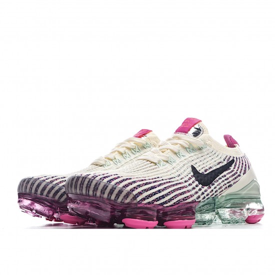 Nike Air VaporMax Flyknit 3.0 Womens Running Shoes AJ6910 201 Beige Purple Running Shoes 