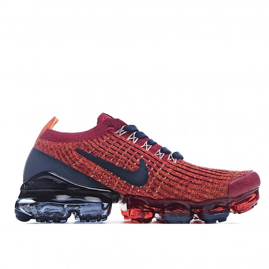 Nike Air VaporMax Flyknit Black Red AJ6900 600 Unisex Running Shoes 