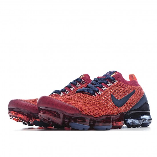 Nike Air VaporMax Flyknit Black Red AJ6900 600 Unisex Running Shoes 