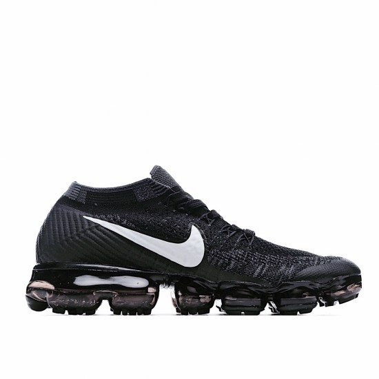 Nike Air VaporMax Flyknit Mens 849558 007 Black White Running Shoes 