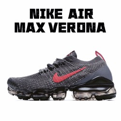 Nike Air VaporMax Flyknit 3.0 Gray Red Running Shoes CT1270 001 Unisex 