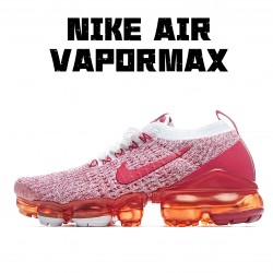 Nike Air VaporMax Flyknit 3.0 Womens CK0730 188 Red Gray Running Shoes 