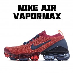 Nike Air VaporMax Flyknit Black Red AJ6900 600 Unisex Running Shoes 