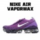 Nike Air VaporMax Flyknit Unisex AJ6900 502 Purple White Running Shoes 