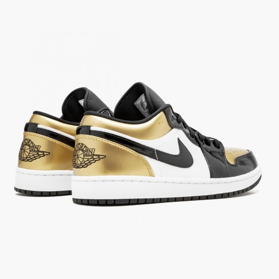 Air Jordan 1 Low Gold Toe Black/Gold Black CQ9447-700