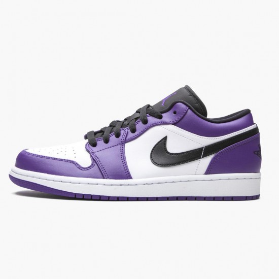 Air Jordan 1 Retro Low Court Purple Court Purple/Black White 553558-500