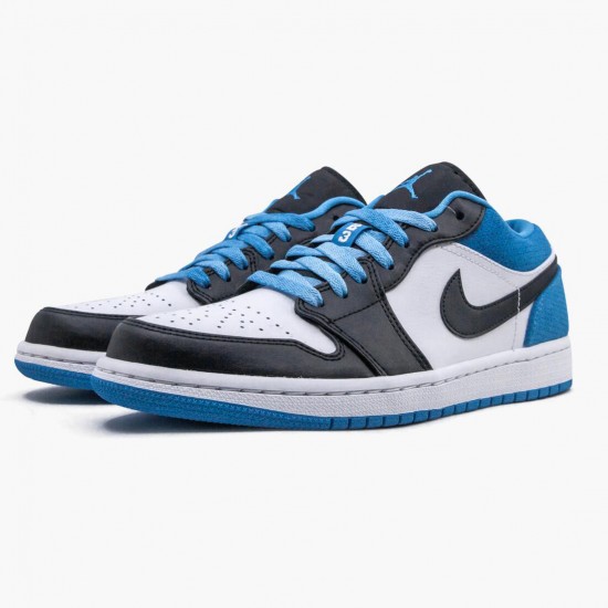 Air Jordan 1 Retro Low Laser Blue Black/Black Laser/Blue White CK3022-004