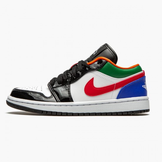 Air Jordan 1 Retro Low Multi Color White/White Hyper Royal CZ4776-101