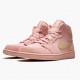 Air Jordan 1 Mid Coral Gold Coral StardustClub/Gold/Black 852542-600