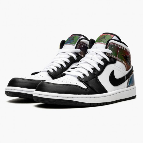 Air Jordan 1 Mid Heat Reactive White/Black/Heat Reactive DM7802-100