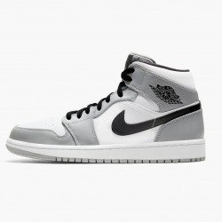 Air Jordan 1 Mid Light Smoke Grey Light Smoke Grey/Black/White 554724-092