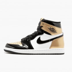 Air Jordan 1 Retro Gold Toe Black/Metallic Gold/Summit Whi 861428-007