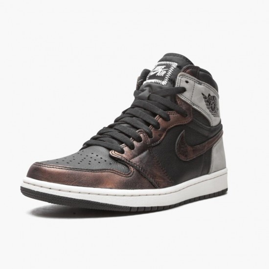 Air Jordan 1 Retro High Light Army Rust Shadow Patina Black/Grey Rust 555088-033