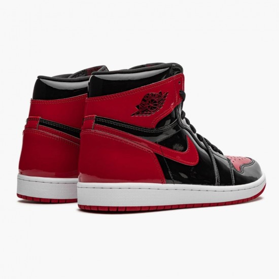 Air Jordan 1 Retro High OG Patent Bred Red Black/White/Varsity Red 555088-063