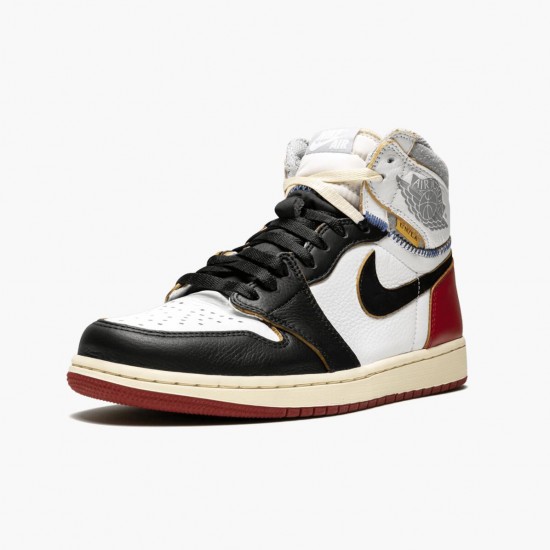 Air Jordan 1 Retro High Union Los Angeles Black Toe White/Black/Varsity Red/Black BV1300-106