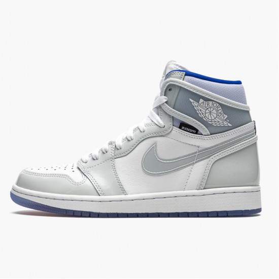 Air Jordan 1 High Zoom Racer Blue Whit/White-Racer Blue CK6637-104