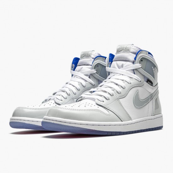 Air Jordan 1 High Zoom Racer Blue Whit/White-Racer Blue CK6637-104