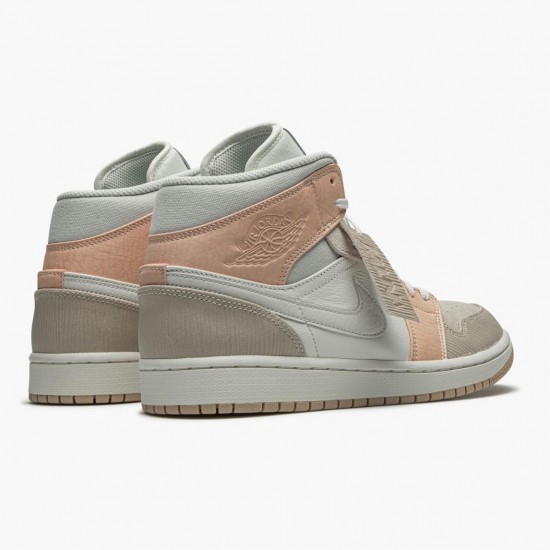 Air Jordan 1 Mid Milan Sail/Light Bone String Shimmer CV3044-100