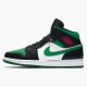 Air Jordan 1 Mid Pine Green Black/Gym Red/White/Pine Green 554724-067