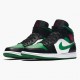 Air Jordan 1 Mid Pine Green Black/Gym Red/White/Pine Green 554724-067