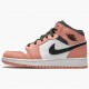 Air Jordan 1 Mid Pink Quartz Pink Quartz/DK Smoke Grey 555112-603