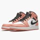 Air Jordan 1 Mid Pink Quartz Pink Quartz/DK Smoke Grey 555112-603