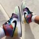 Air Jordan 1 Mid SE Multicolor White/Black/Lightbulb Team Ora CW1140-100