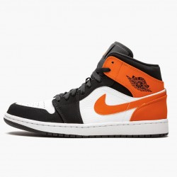 Air Jordan 1 Mid Shattered Backboard Black/White Starfish 554724-058