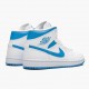 Air Jordan 1 Mid UNC University Blue/White BQ6472-114