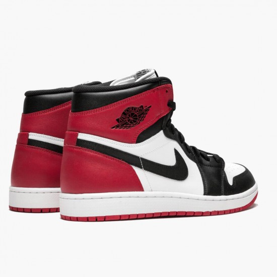 Air Jordan 1 Retro High Black Toe White/Black/Gym Red 555088-184