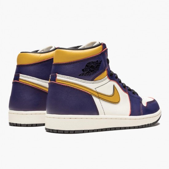 Air Jordan 1 Retro High OG Defiant SB LA to Chicago Purple/Sail University Gold Bl CD6578-507