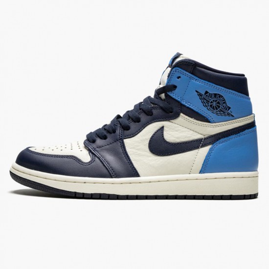 Air Jordan 1 Retro High OG Obsidian University Blue Sail/Obsidian/University Blue 555088-140