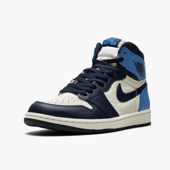 Air Jordan 1 Retro High OG Obsidian University Blue Sail/Obsidian/University Blue 555088-140