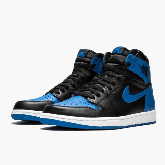 Air Jordan 1 Retro High OG Royal Black/Royal White 555088-007