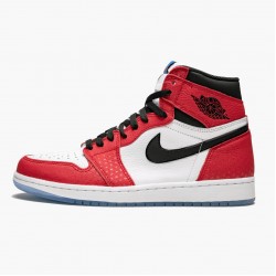 Air Jordan 1 Retro High Spider Man Origin Story Gym Red/Black White/Photo Blue 555088-602